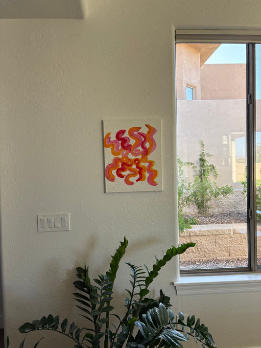 Electric Waves Painting